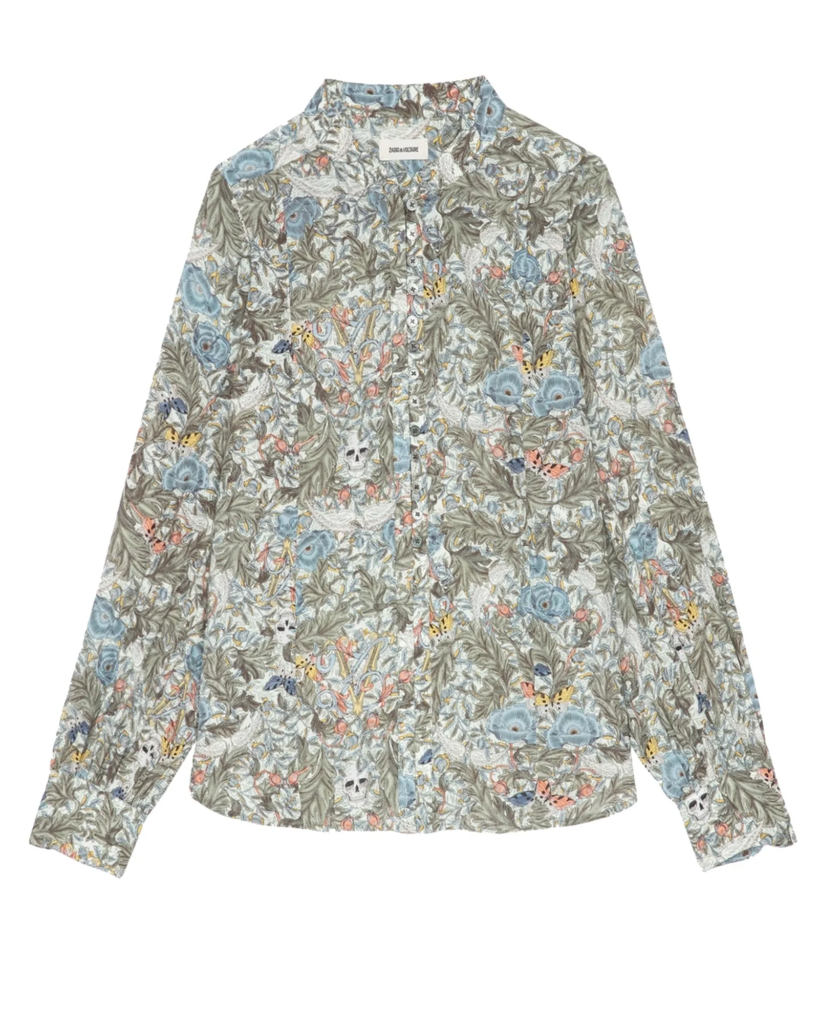 Camicia Twina Soft British Flowers kaki