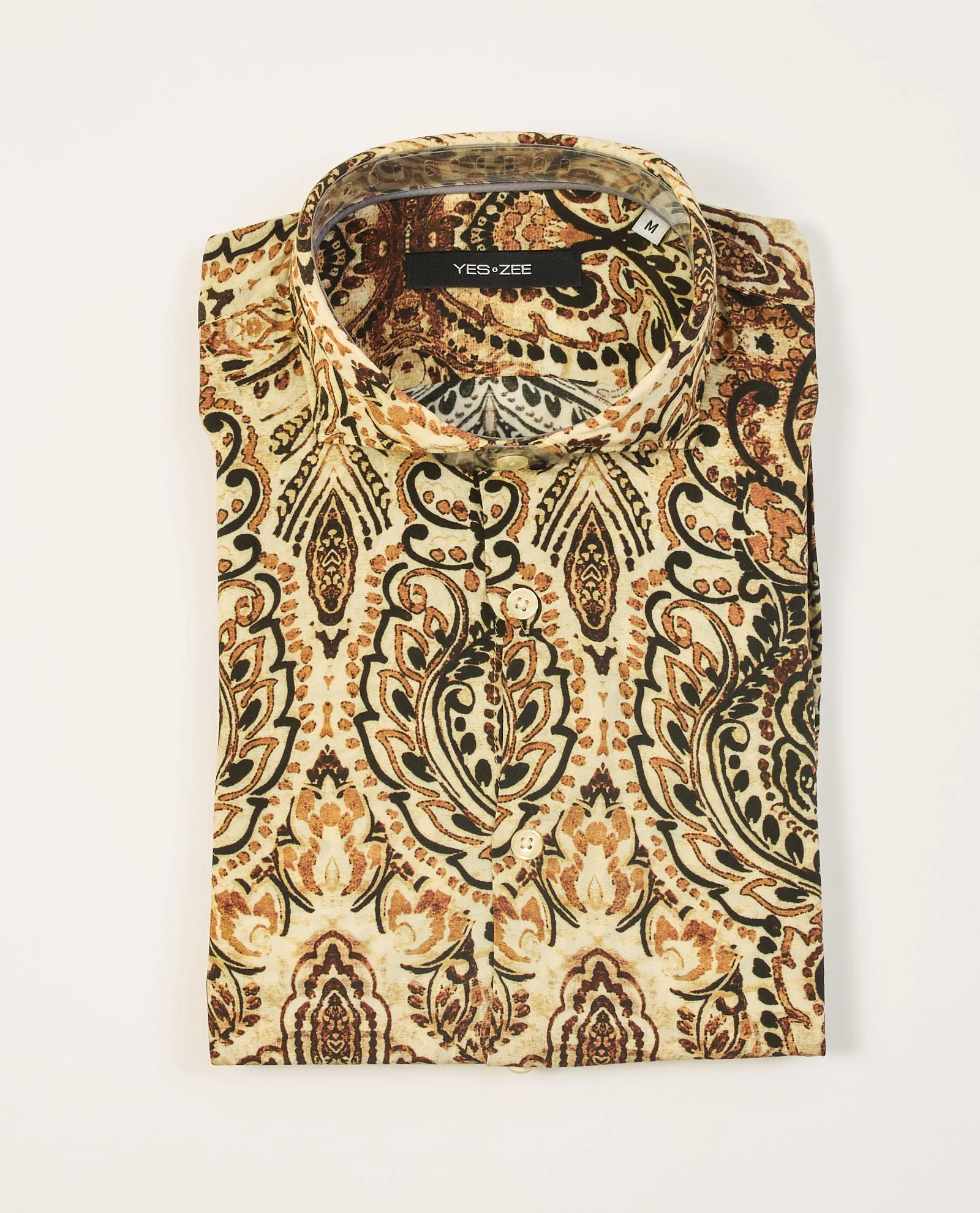 Camicia uomo Yes Zee con collo alla francese