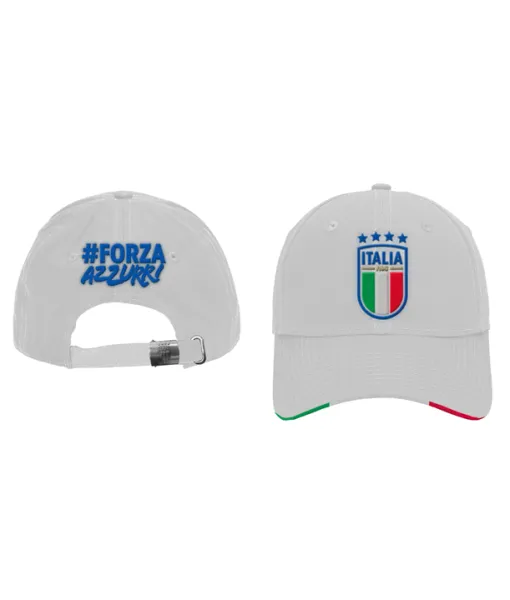 CAPPELLO ITALIA F.I.G.C. UFFICIALE ORIGINALE ENZO CASTELLANO BIANCO