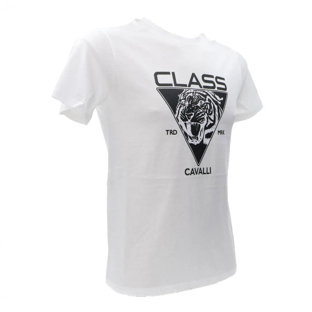 CAVALLI CLASS T-SHIRT Bianco Nero