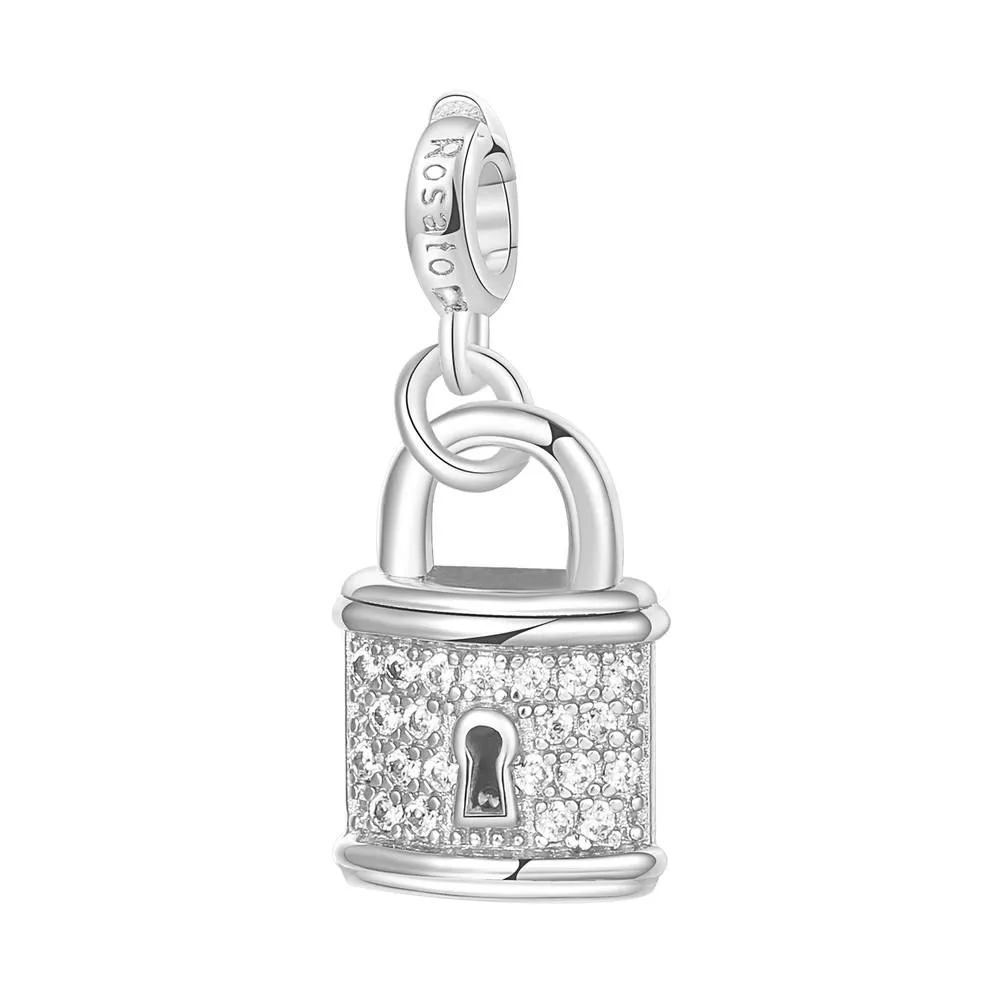 Charm Lucchetto Rosato Storie Argento RZ005R