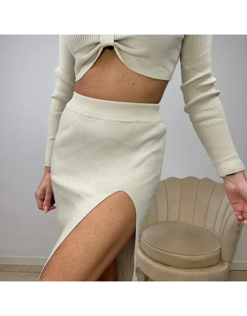 CO ORD SET FIOCCO BEIGE