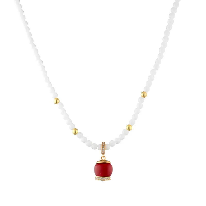 Collana Positano Bianca con pietre naturali