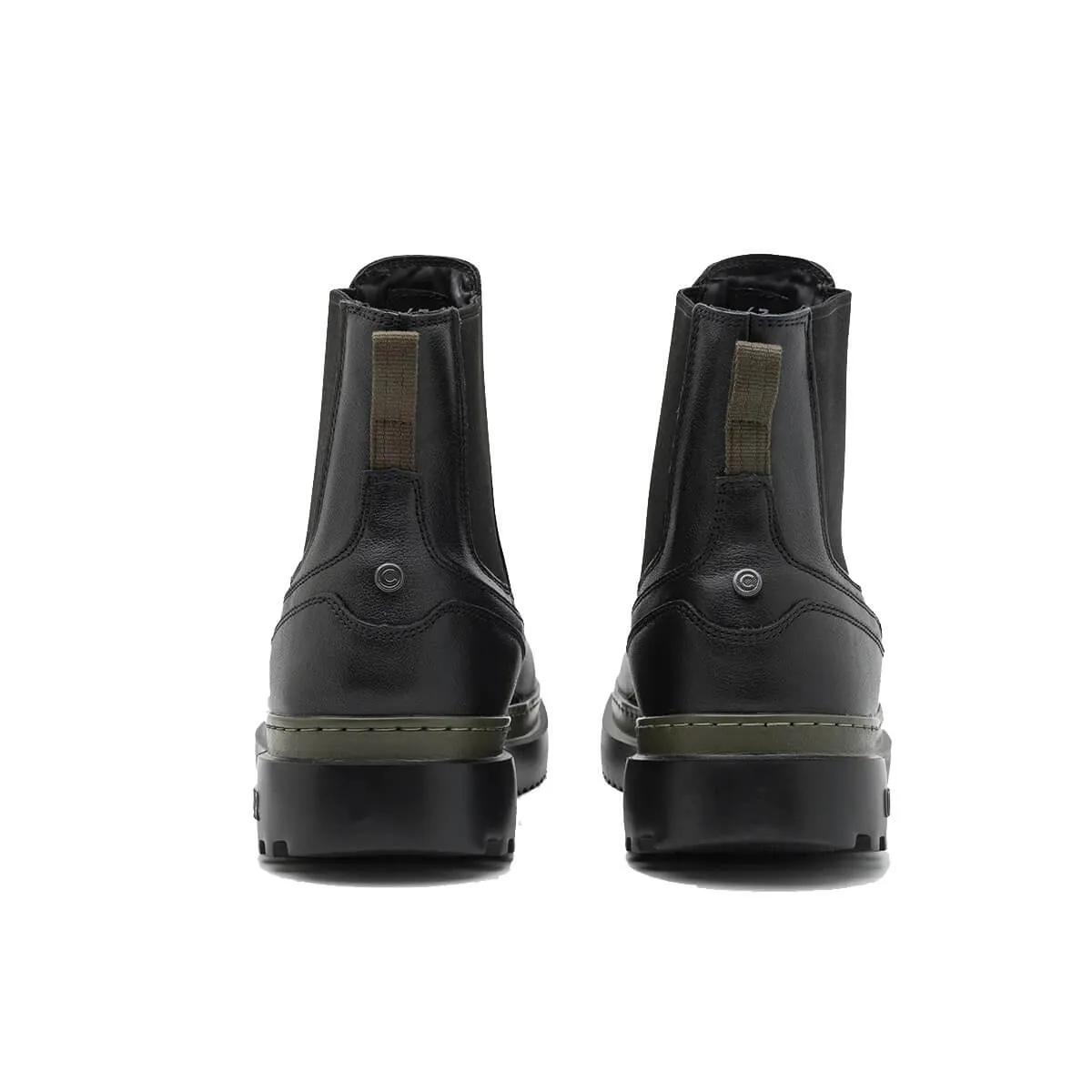 Colmar originals scarpe uomo chelsea block colore nero/verde militare