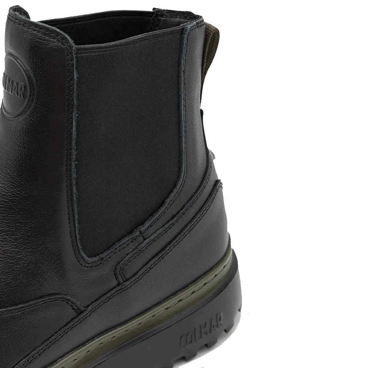 Colmar originals scarpe uomo chelsea block colore nero/verde militare