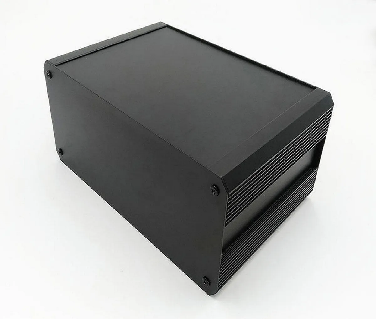 Contenitore per dissipatore RS PRO in Alluminio estruso 400 x 300 x 264mm, col. Nero, IP40