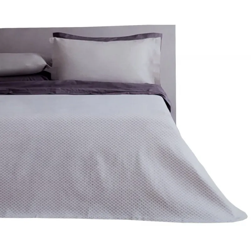 Copriletto estivo per letto Una piazza e mezza in cotone righe quadri e corallo