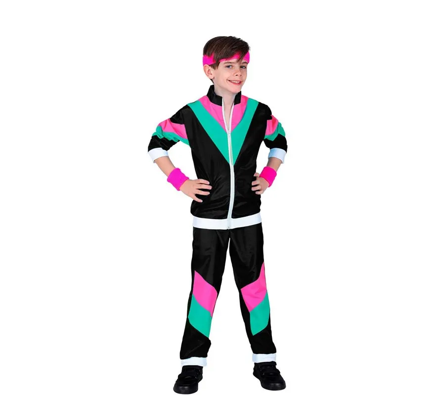 Costume da tuta a conchiglia anni '80 per bambini