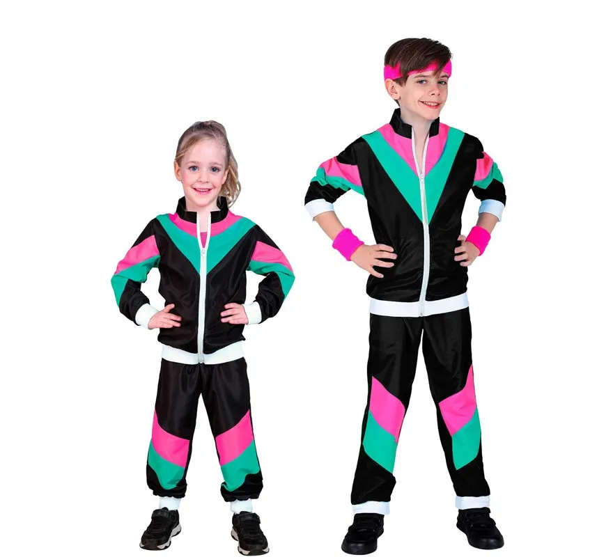 Costume da tuta a conchiglia anni '80 per bambini