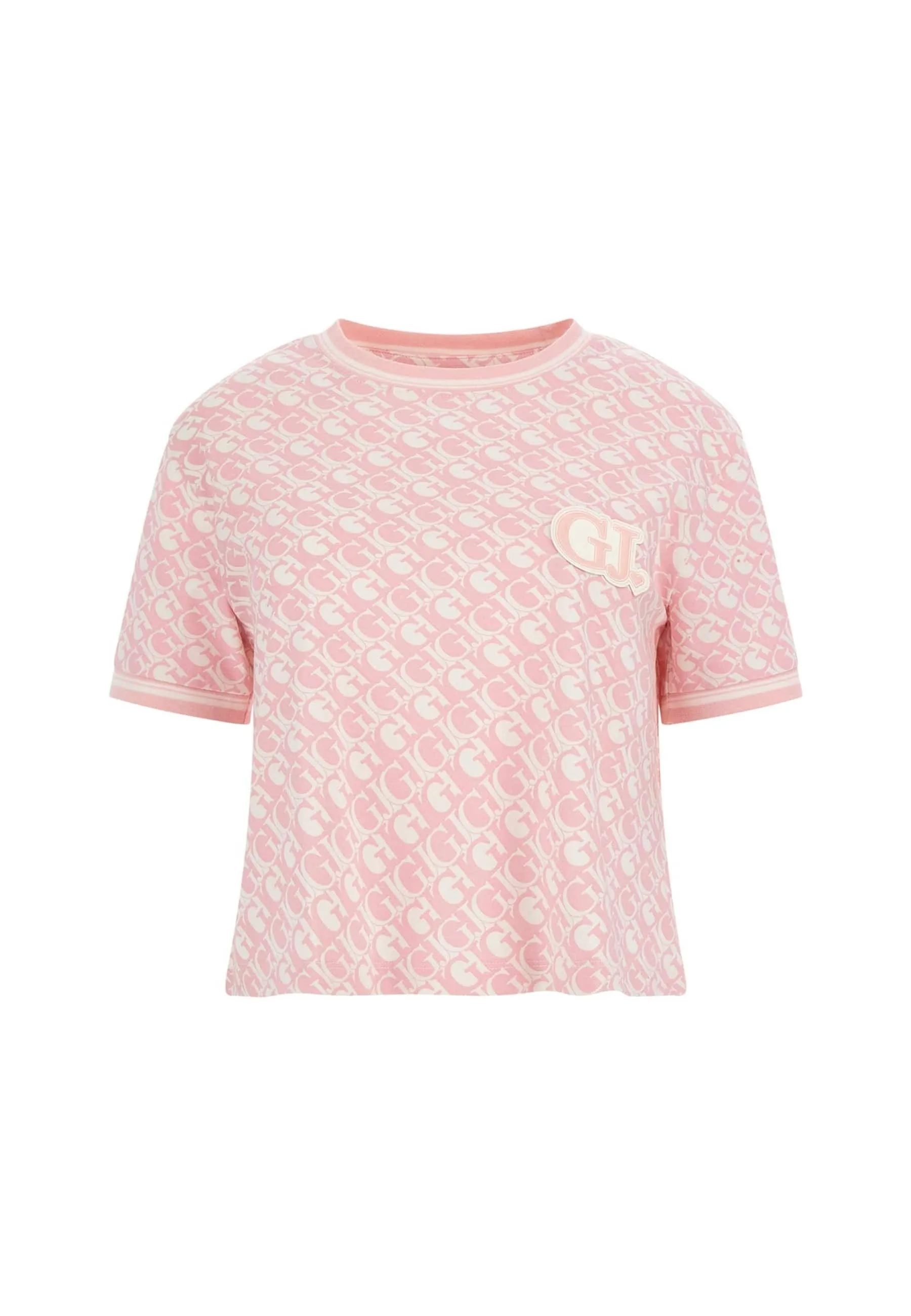 CROPPED ALLOVER-LOGO - T-shirt con stampa