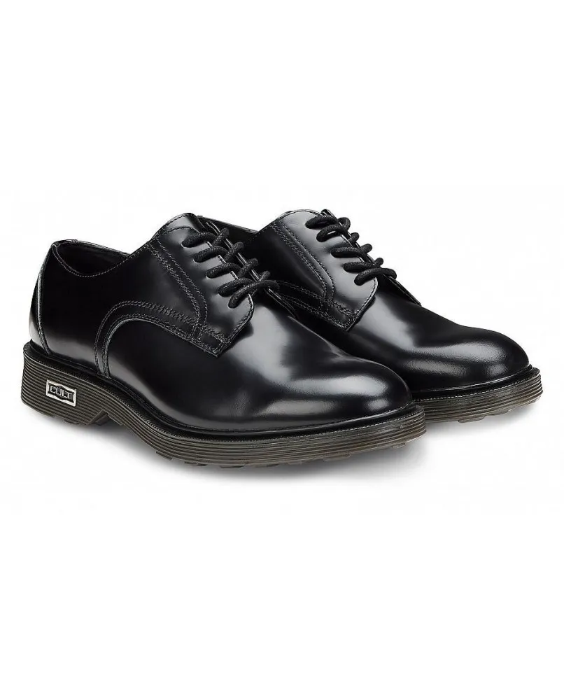 CULT OZZY 412 LOW scarpe Derby uomo casual Oxford pelle lucida