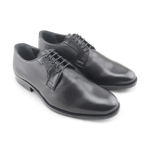Derby nero in pelle