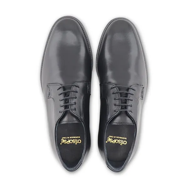 Derby nero in pelle