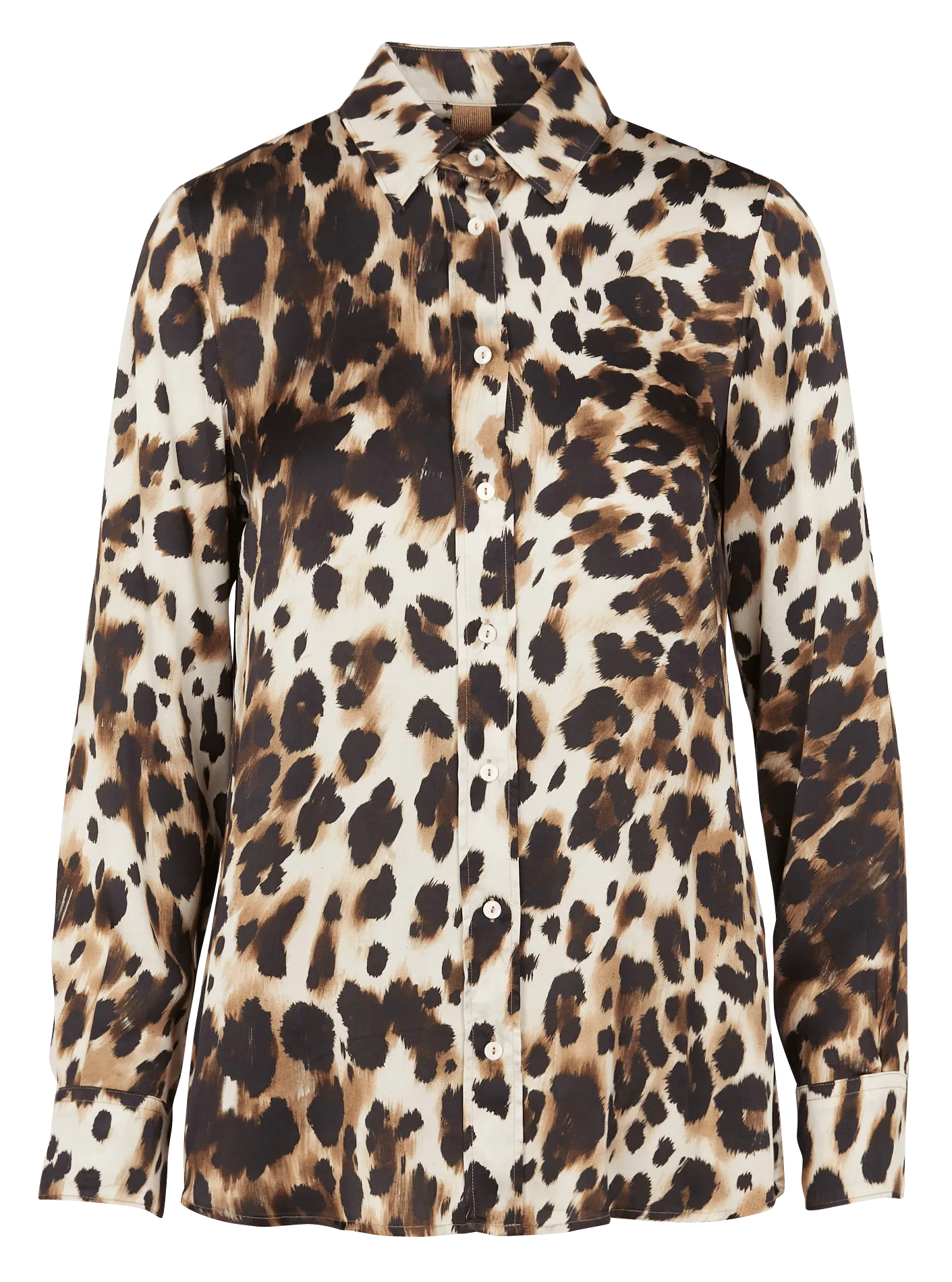  DIEGA   CEZA - Camicia collo classico con stampa leopardata | Multicolore