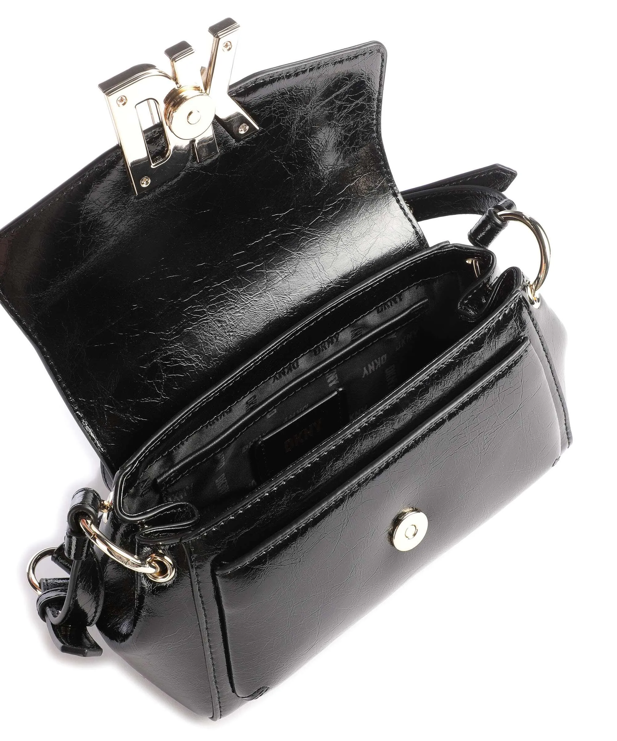  DKNY Milano Downtown Borsa a tracolla pelle bovina nero  