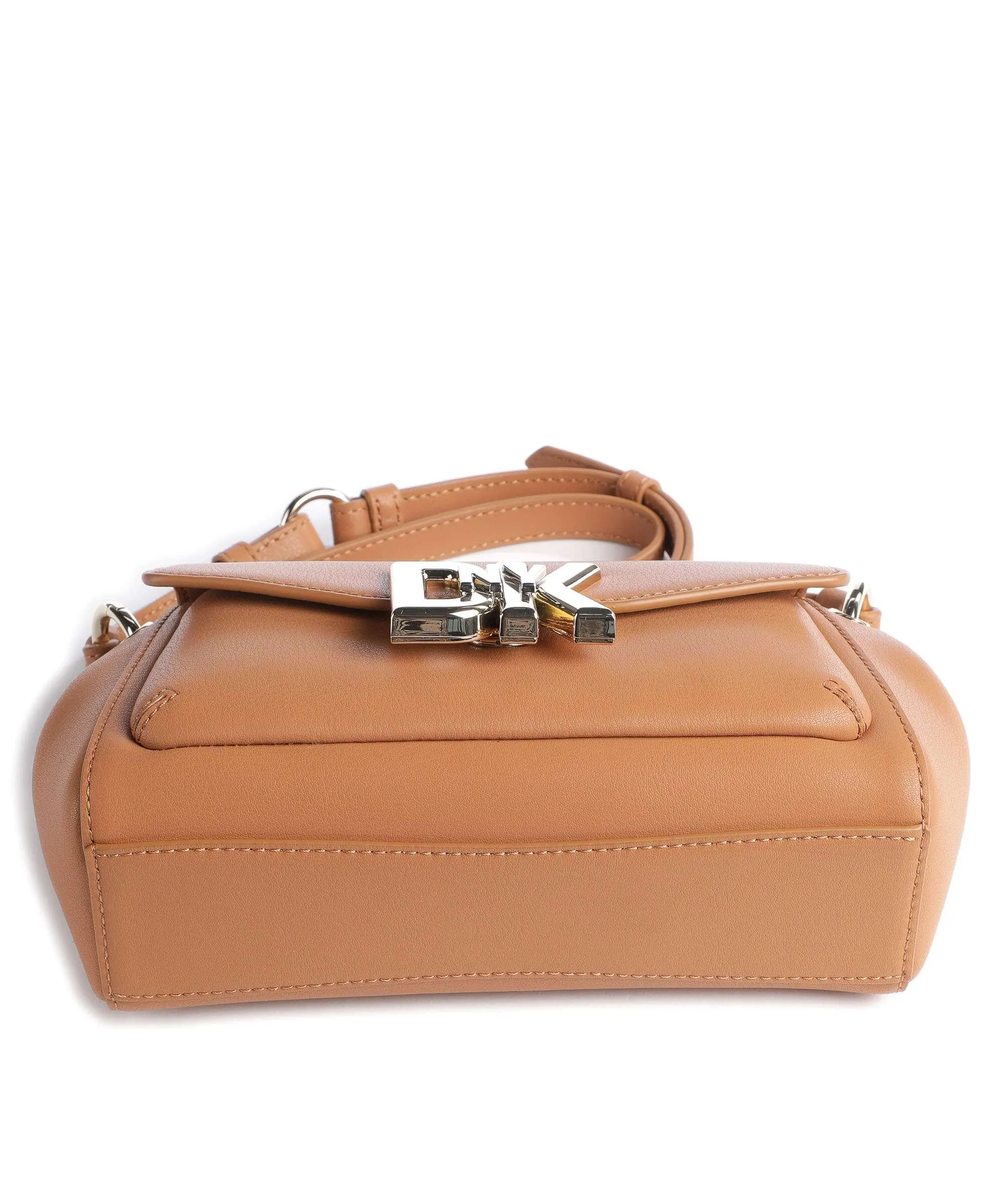  DKNY Milano Downtown Borsa a tracolla pelle di vacchetta finemente grana marrone  