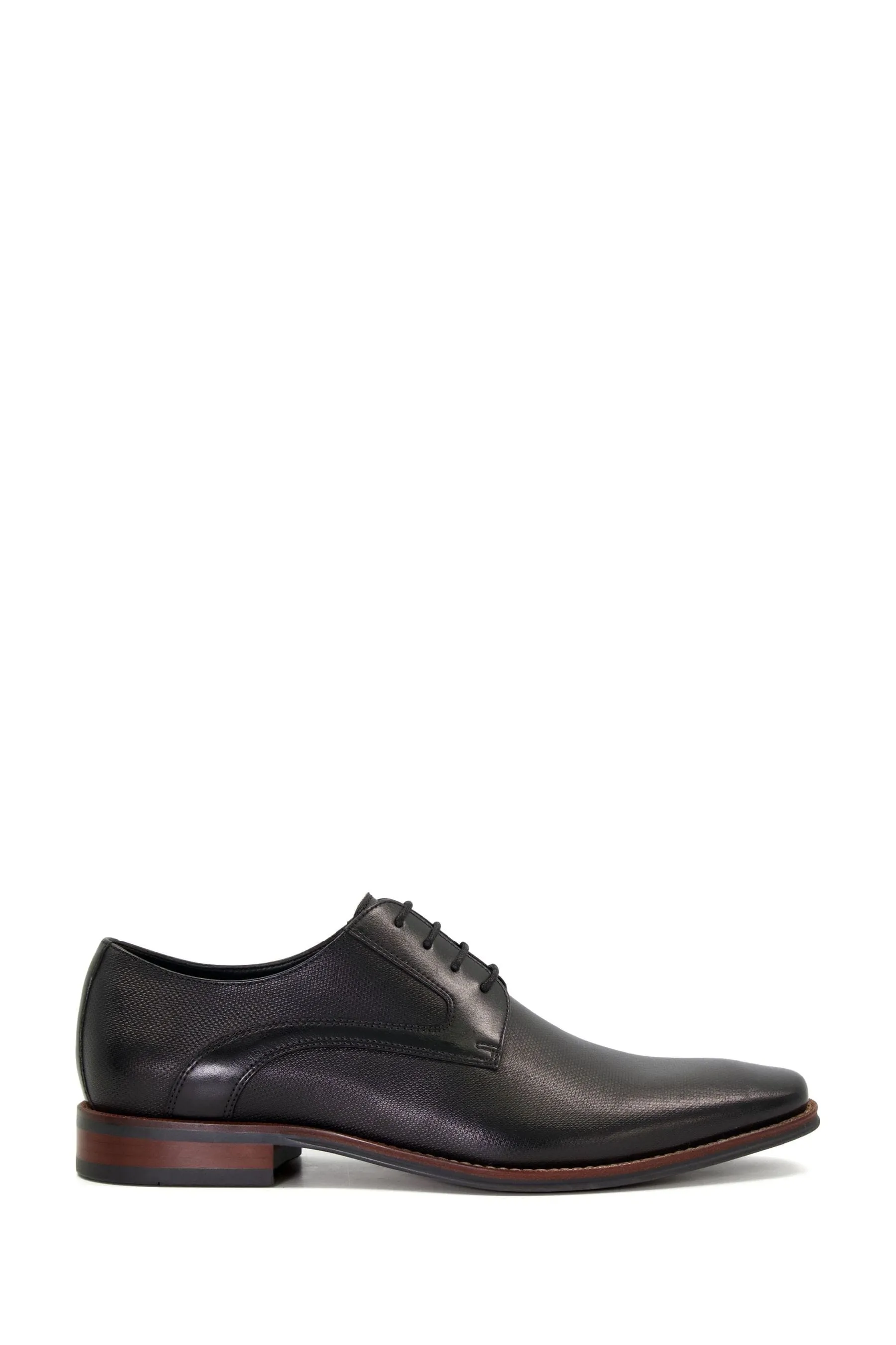 Dune London - Scarpe Derby grigio pietra con dettagli in rilievo    