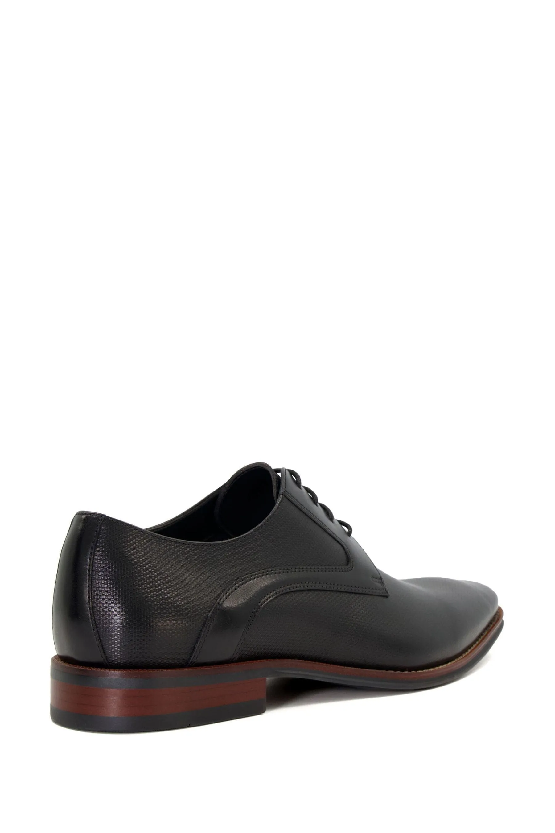 Dune London - Scarpe Derby grigio pietra con dettagli in rilievo    
