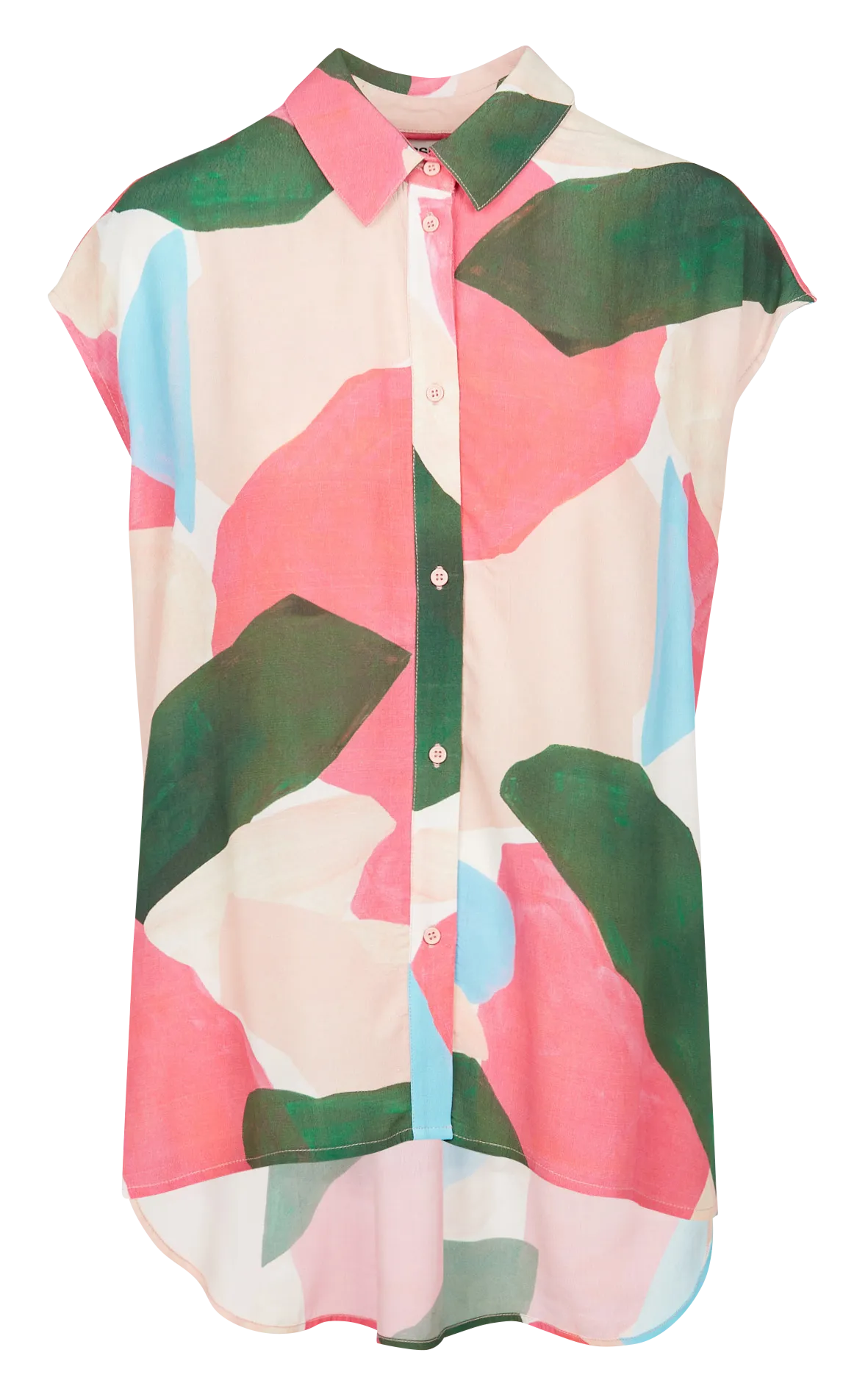  ESSENTIEL ANTWERP   BRACE - Camicia collo classico stampata | Rosa