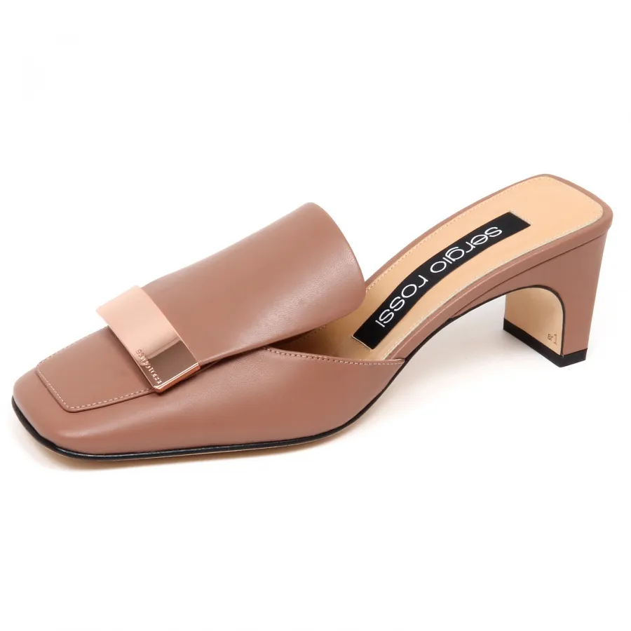 F0962 sandalo donna pink SERGIO ROSSI scarpe sabot shoe woman