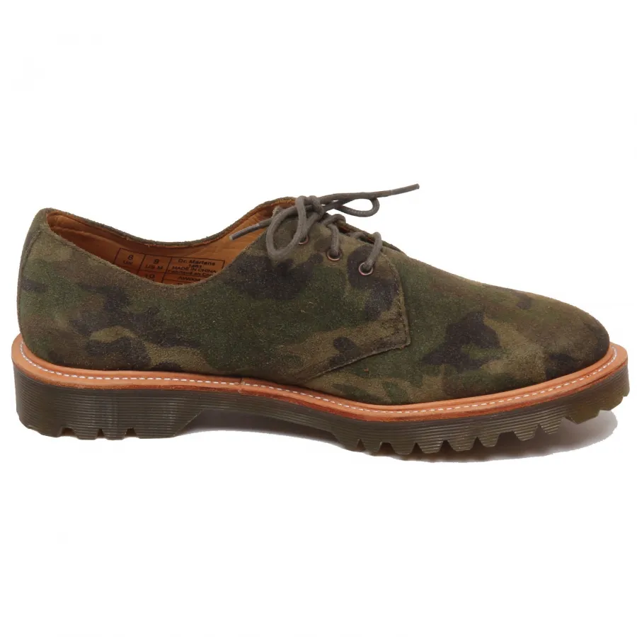F2212 (NO BOX) scarpa uomo green DR. MARTENS 1461 scarpe camouflage shoe man