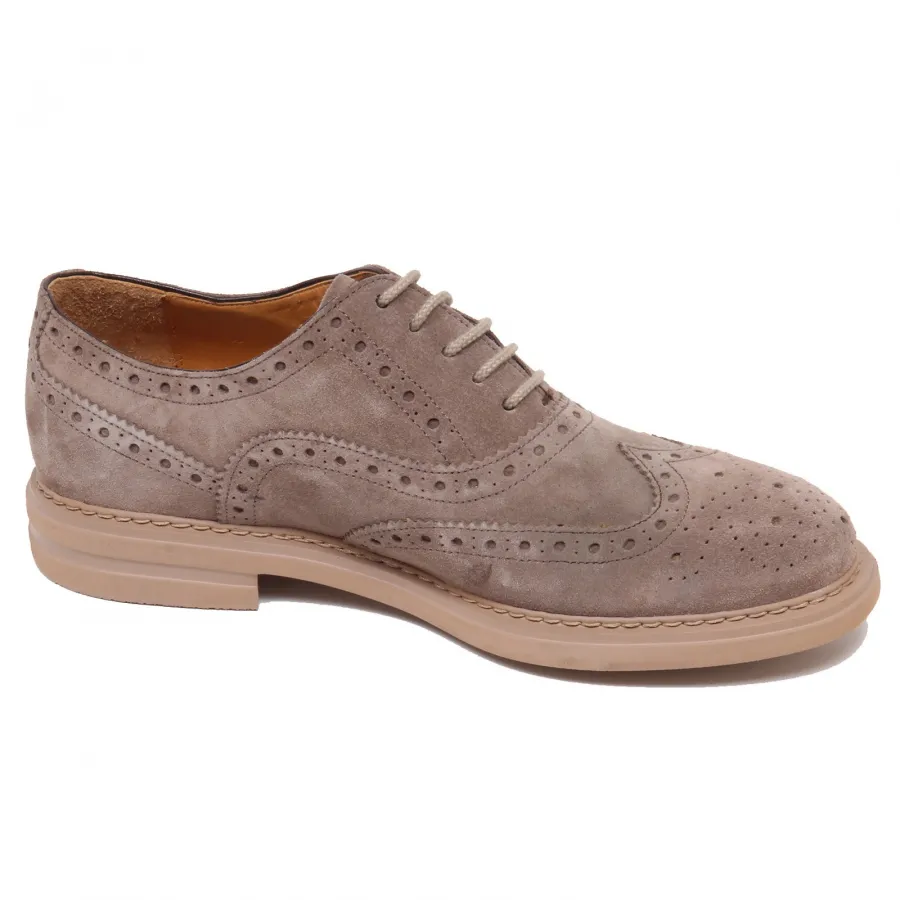 F5094 scarpa uomo beige ALTIERI scarpe suede shoe man