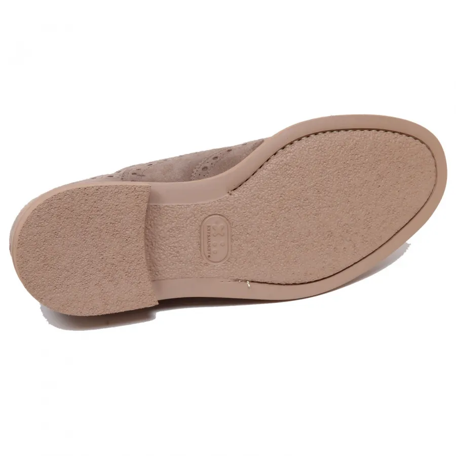 F5094 scarpa uomo beige ALTIERI scarpe suede shoe man