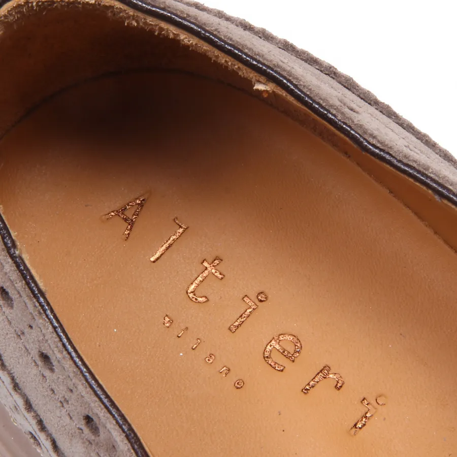 F5094 scarpa uomo beige ALTIERI scarpe suede shoe man