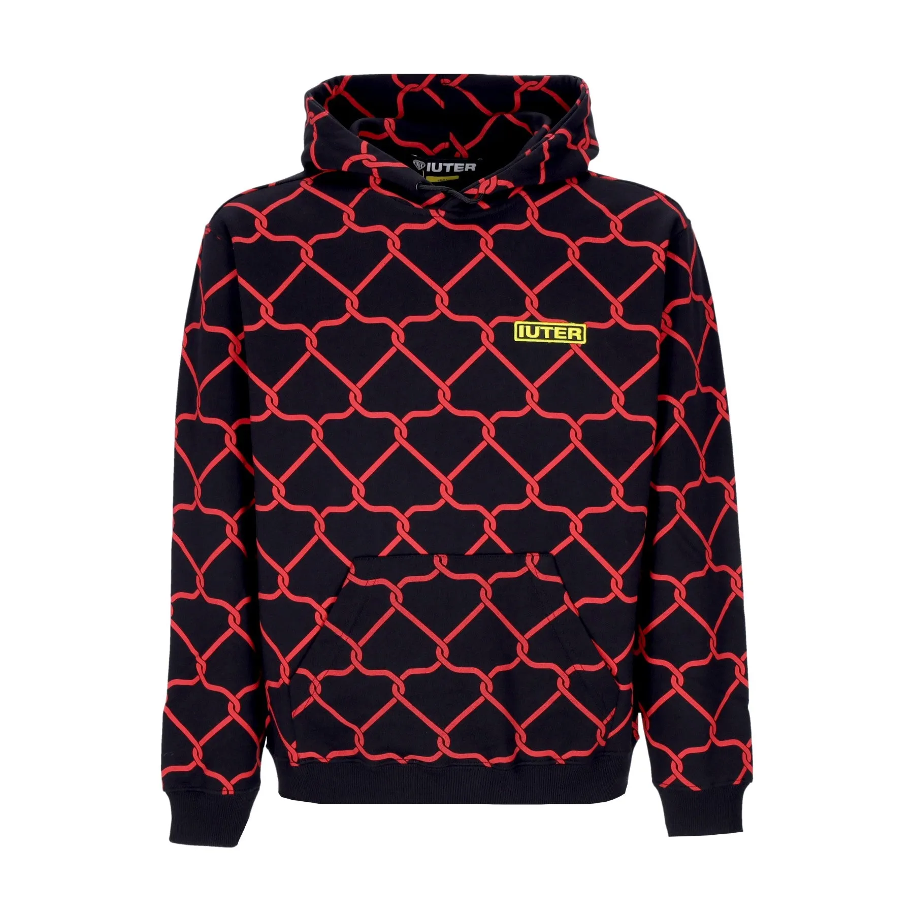 Felpa Cappuccio Uomo Net Hoodie Black