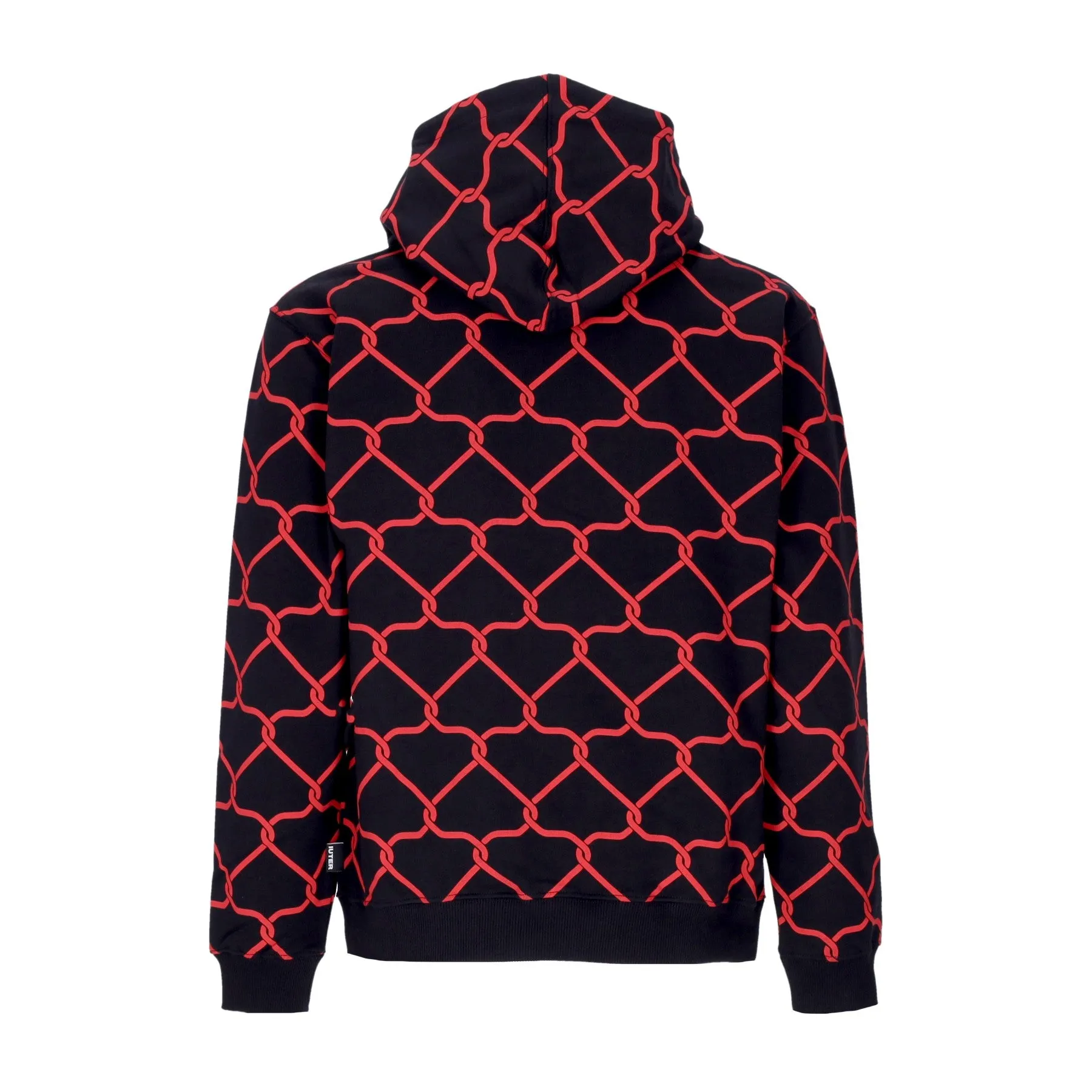 Felpa Cappuccio Uomo Net Hoodie Black