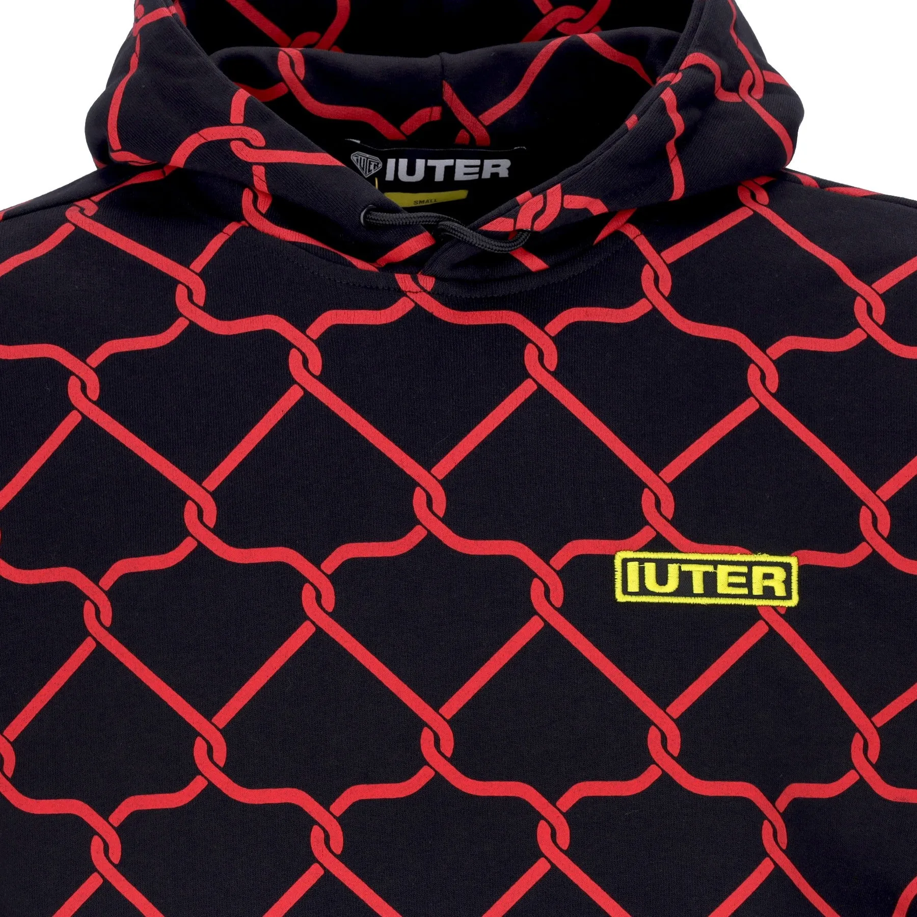 Felpa Cappuccio Uomo Net Hoodie Black