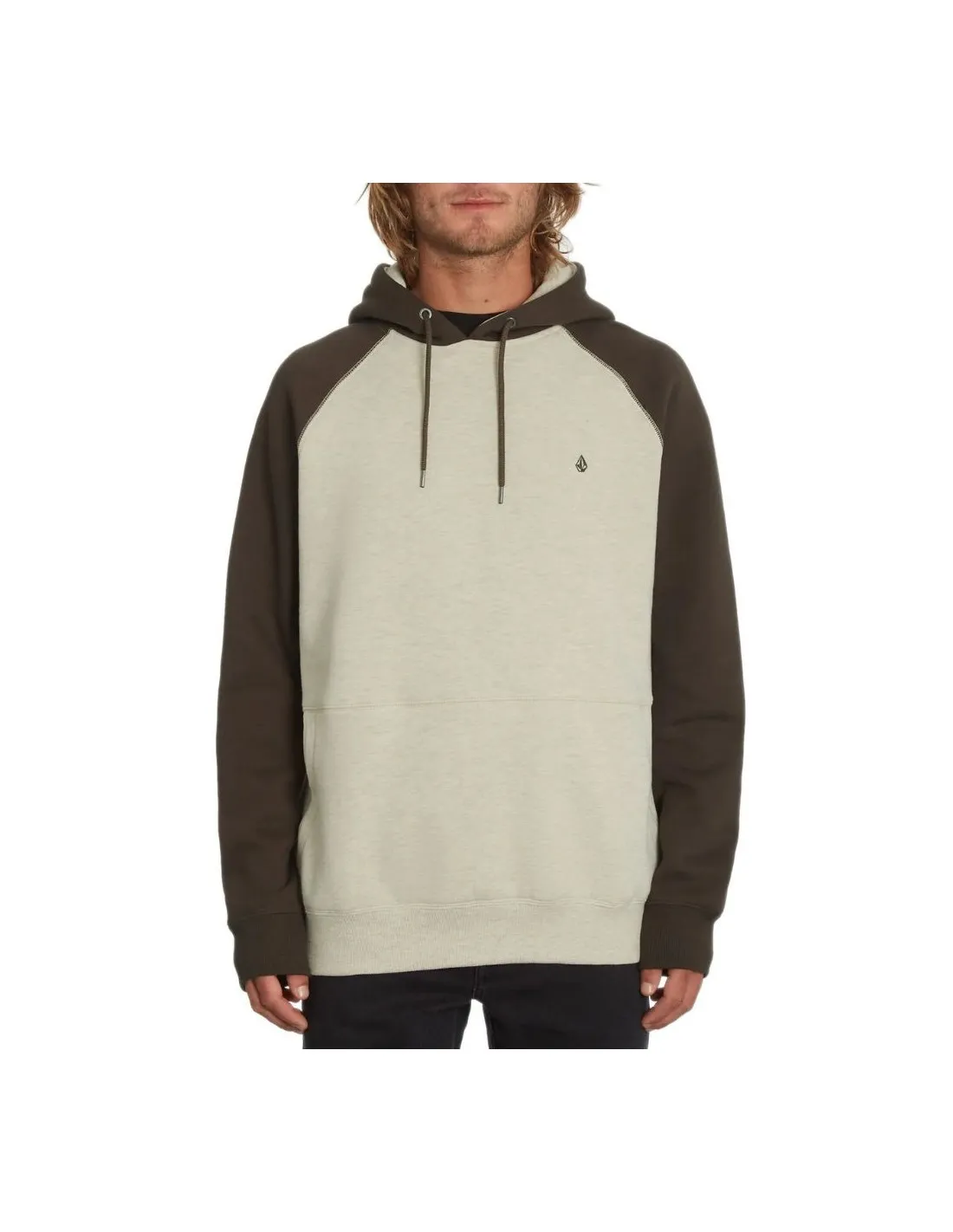 Felpa con cappuccio grigia di Volcom Homak Whitecap