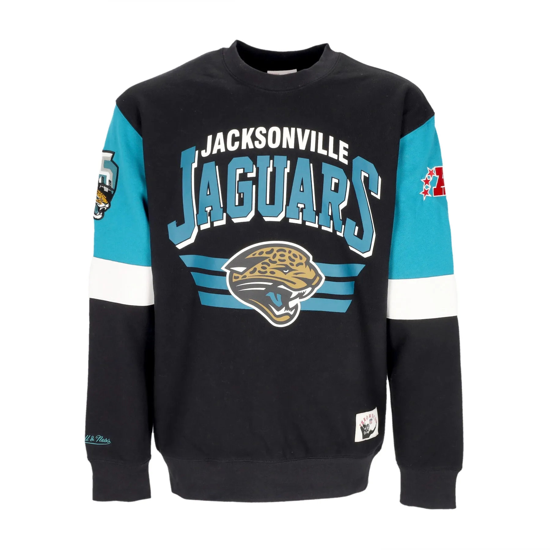 Felpa Girocollo Uomo Nfl All Over Crew 3.0 Jacjag Original Team Colors