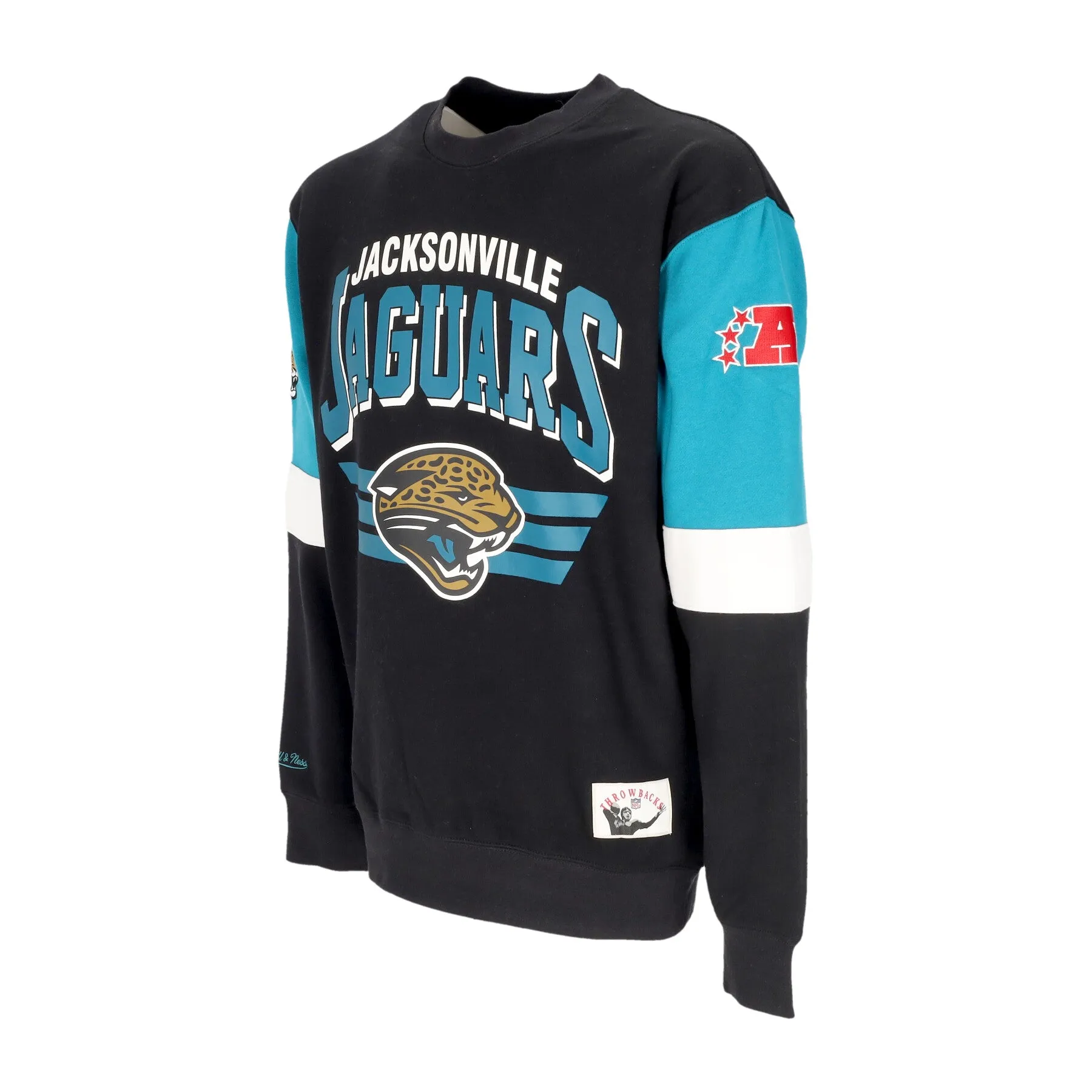 Felpa Girocollo Uomo Nfl All Over Crew 3.0 Jacjag Original Team Colors