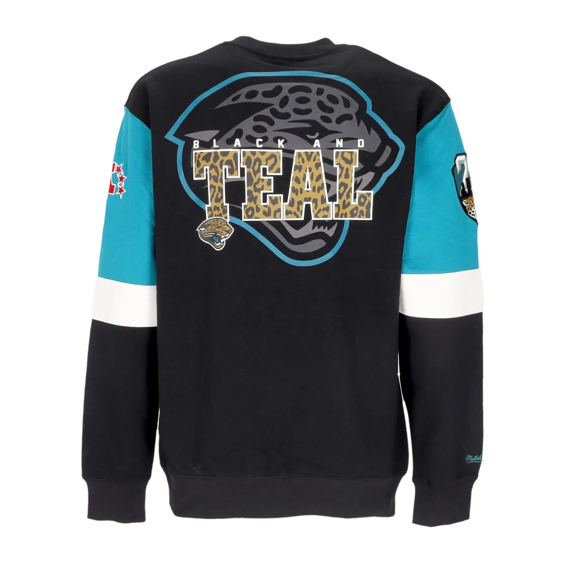 Felpa Girocollo Uomo Nfl All Over Crew 3.0 Jacjag Original Team Colors