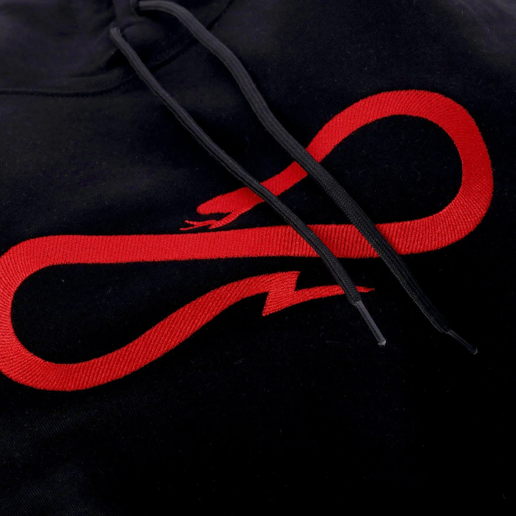 Felpa Leggera Cappuccio Uomo Logo Demon Hoodie Black