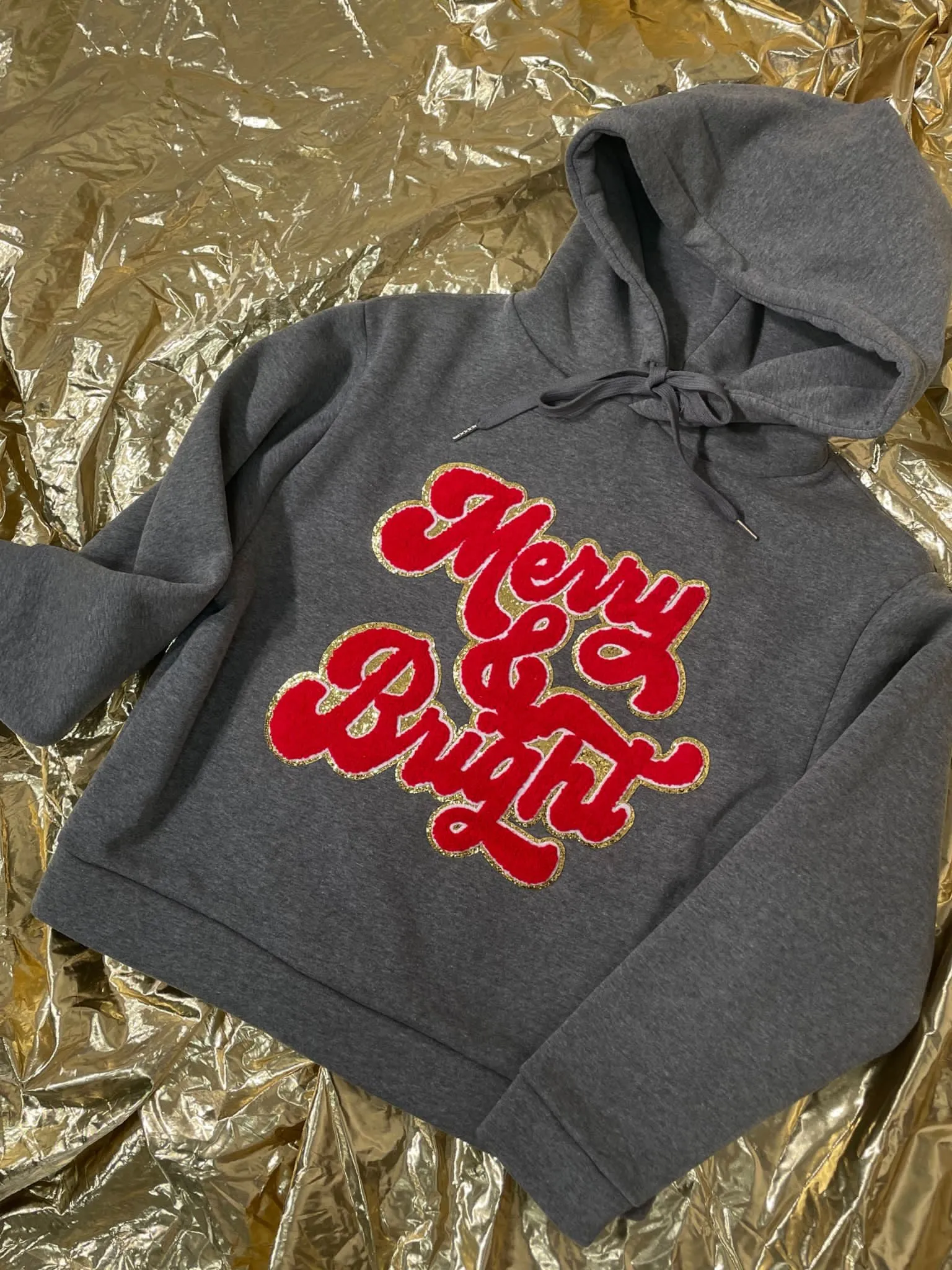 Felpa Merry & Bright Grigio