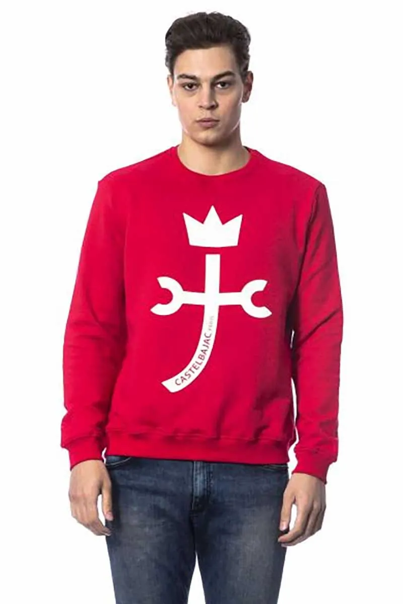 Felpa uomo rossa con logo | Castelbajac