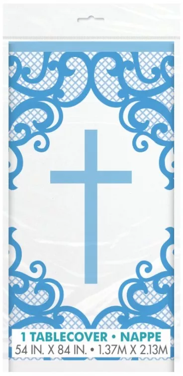 Festive Tovaglia blu 1,37 x 2,13 m
