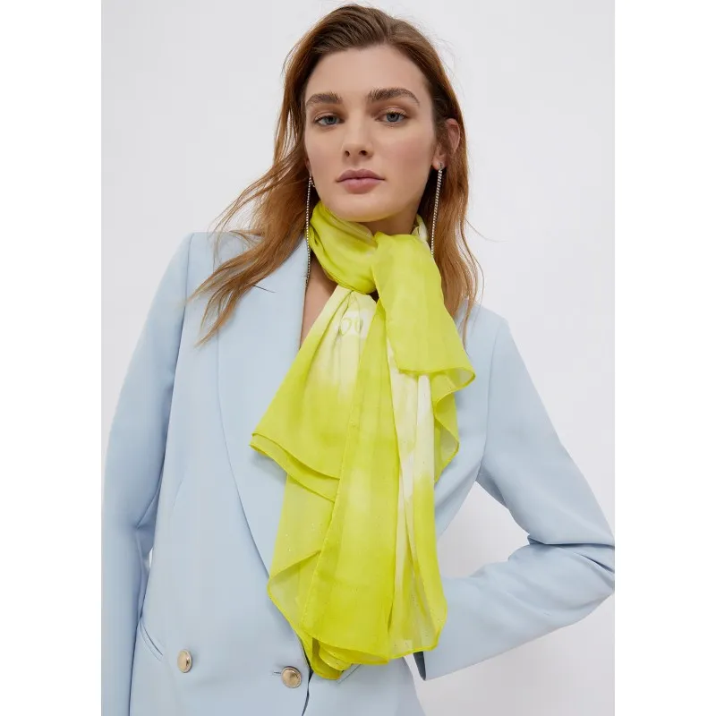 Foulard con stampa logo
