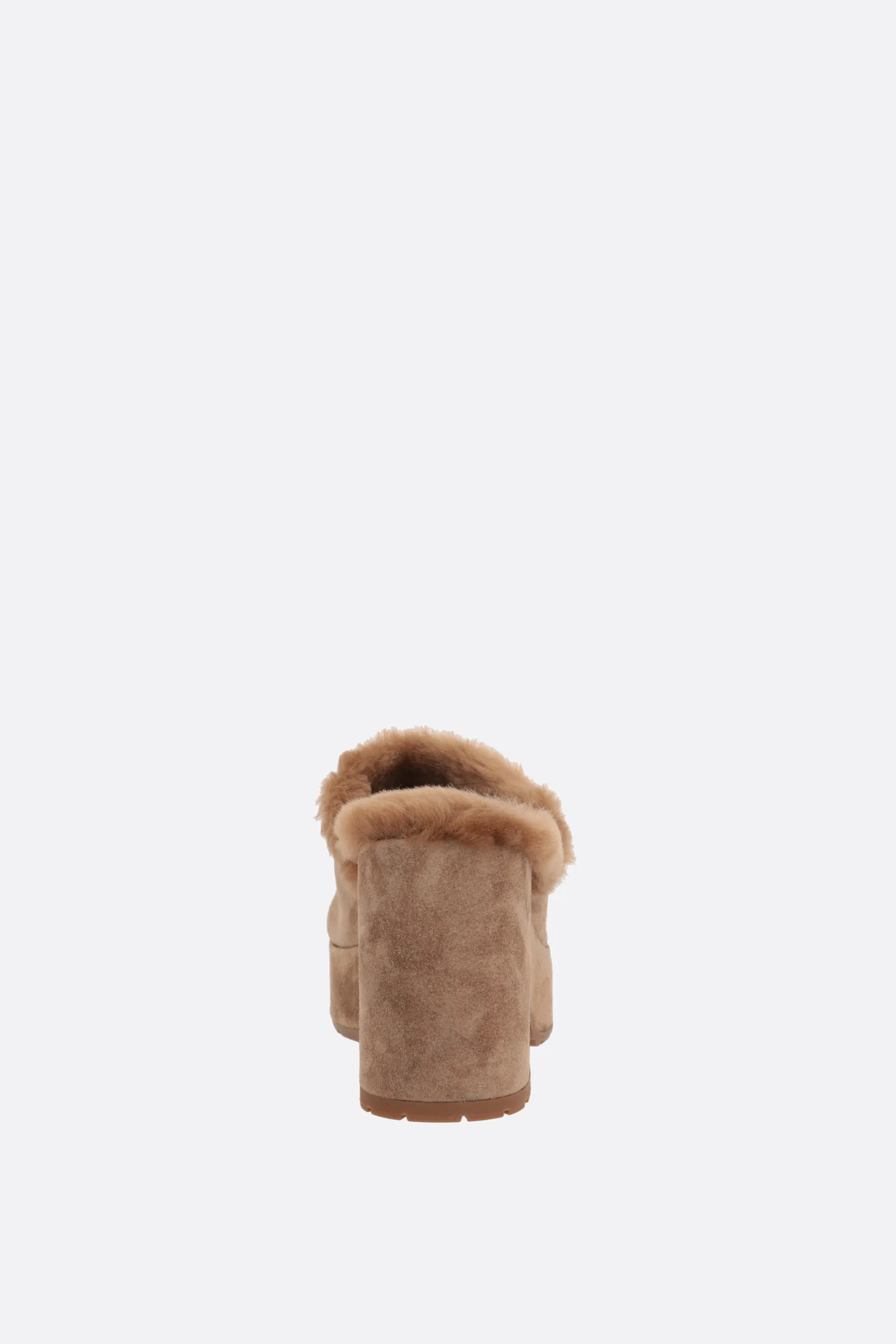  GIANVITO ROSSI mule platform Lyss in suede 