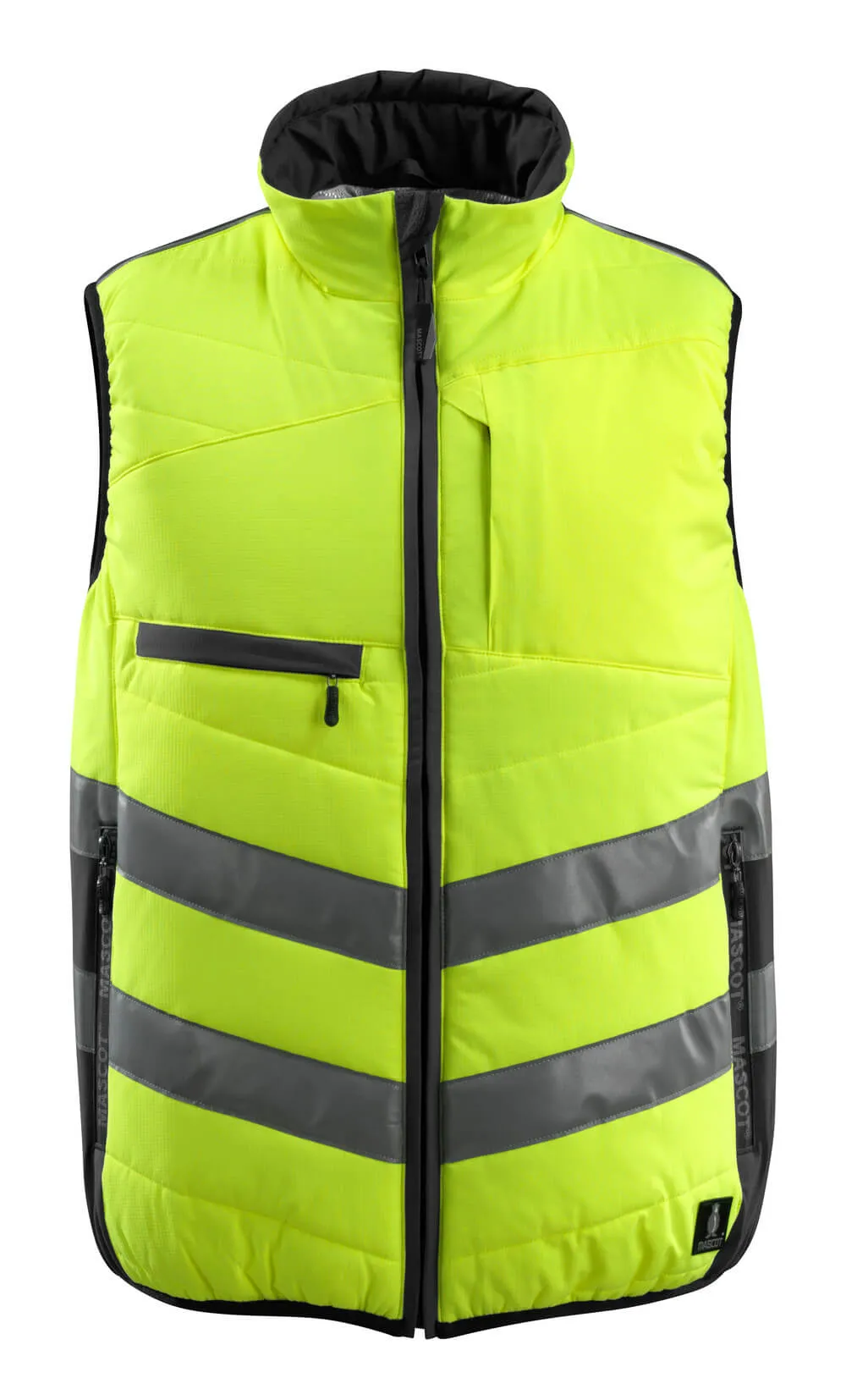 Gilet alta visibilità Nero/Verde/Bianco/Giallo Mascot Workwear, XL, Idrorepellente