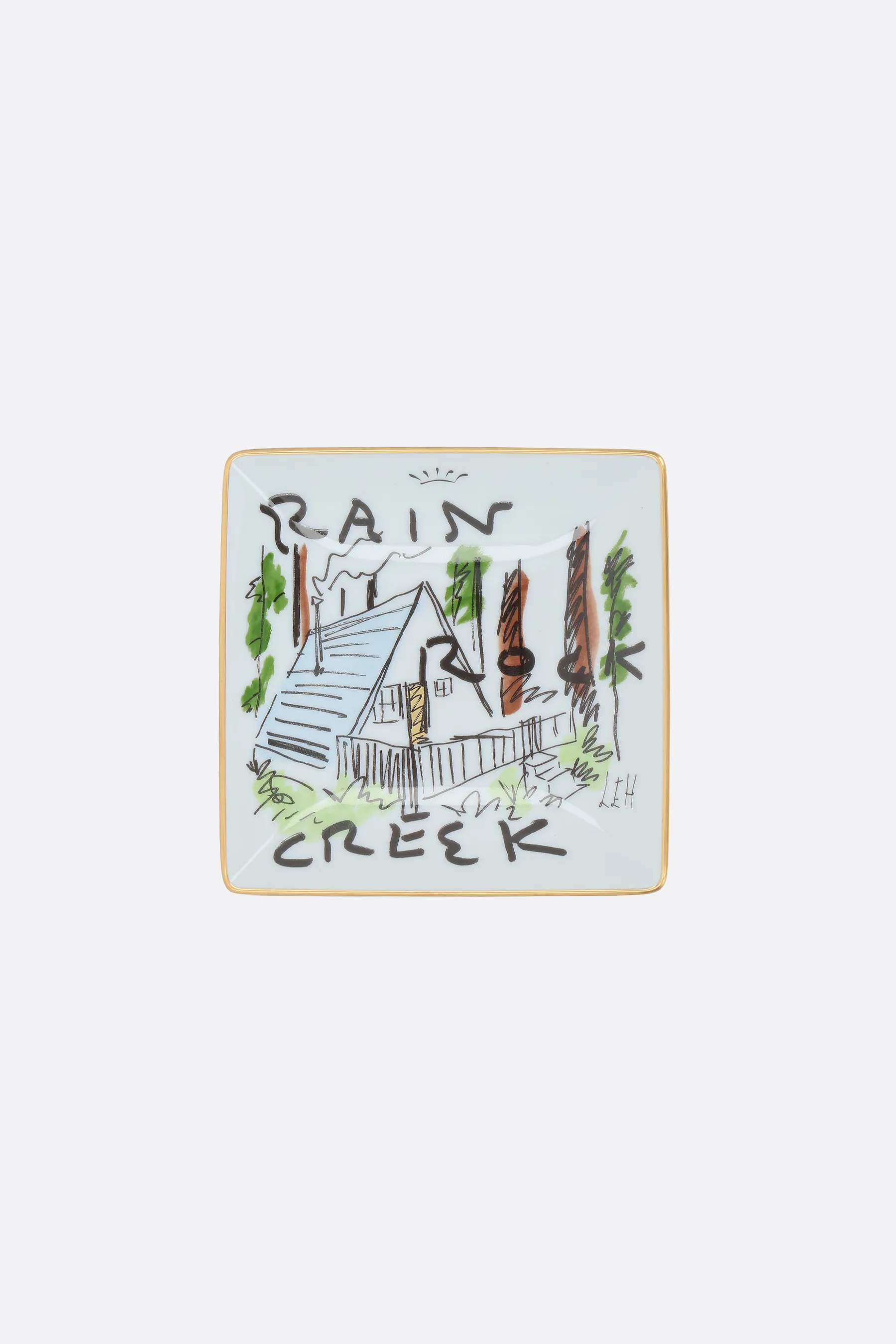 GINORI 1735 svuotatasche Rain Rock Creek in porcellana
