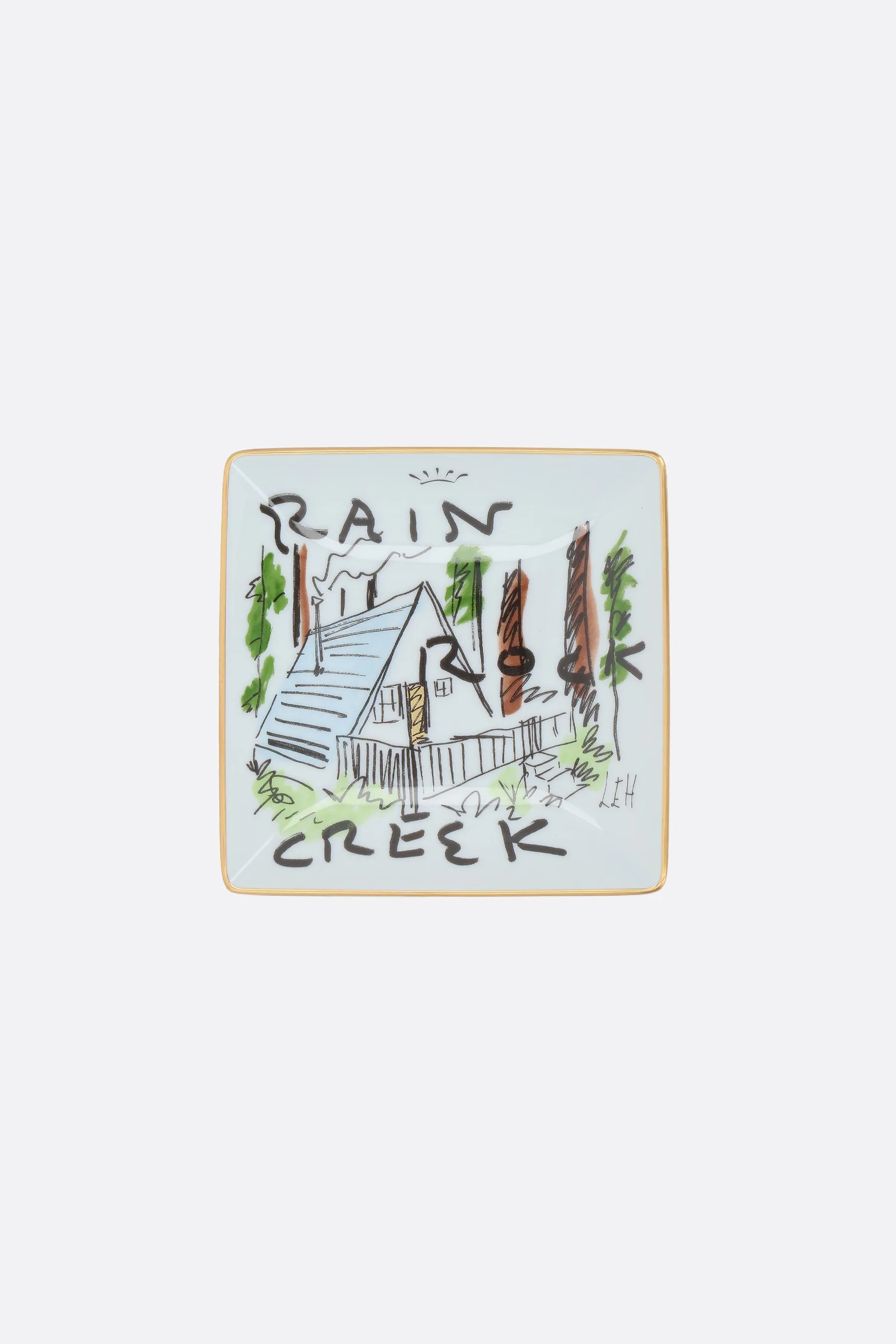 GINORI 1735 svuotatasche Rain Rock Creek in porcellana