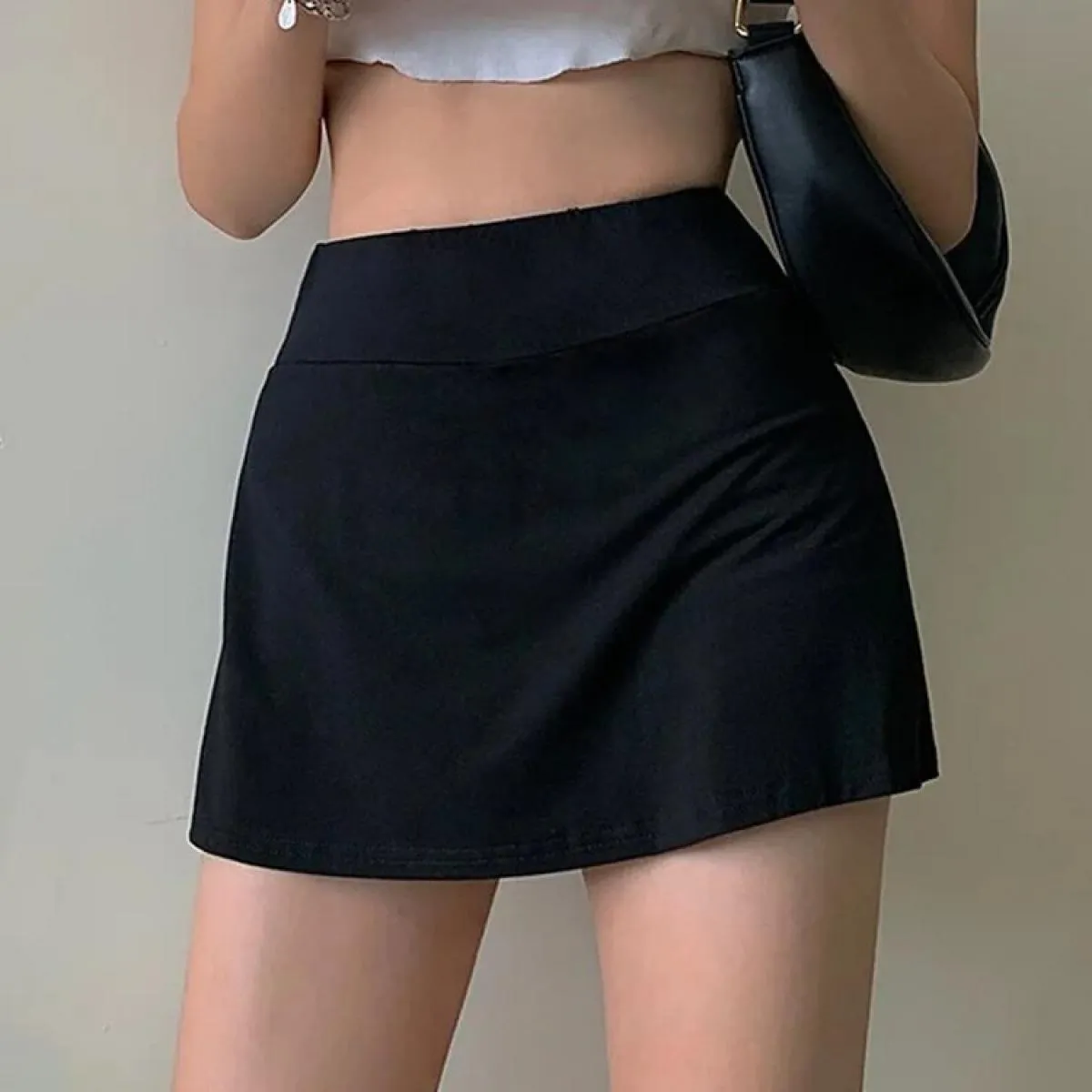 Gonna da tennis Donna Vita alta Ragazza Borsa attillata Gonna corta all'anca Gonna sportiva estiva Gonna corta con linea A divis