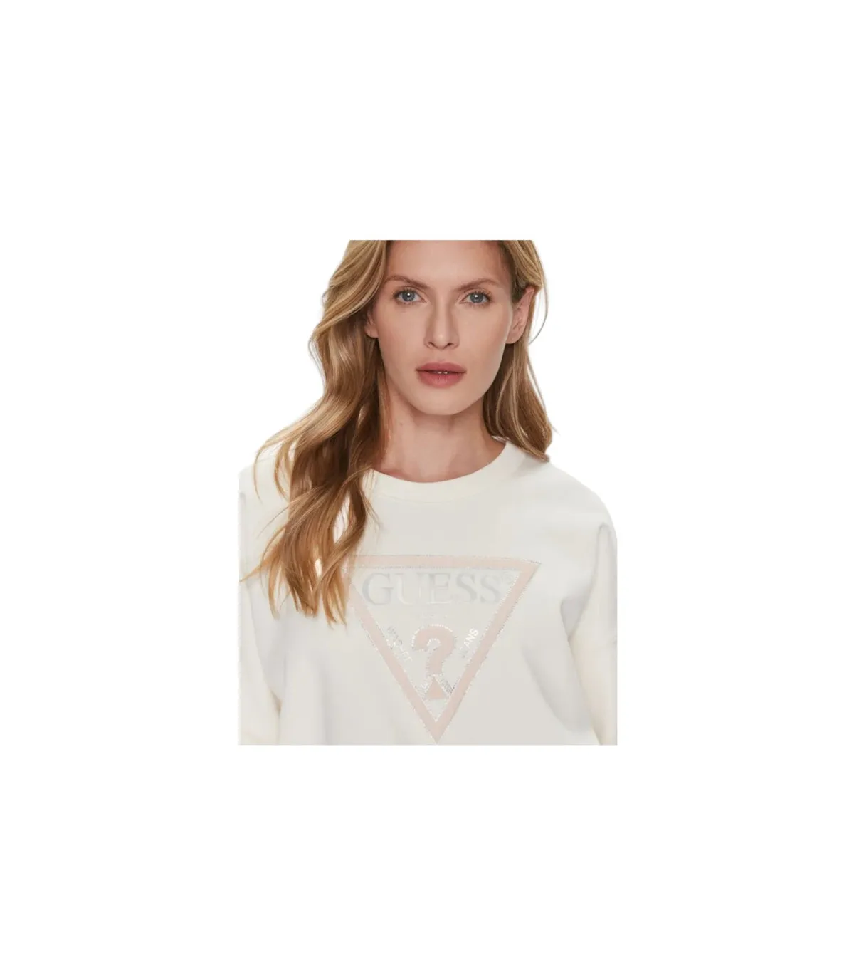 Guess Donna Felpa A Girocollo  Pony Hair