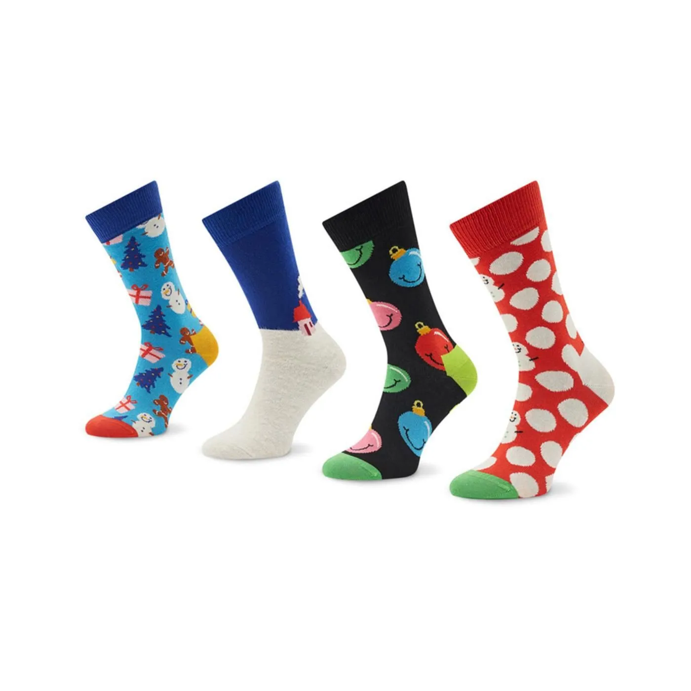    HAPPY SOCKS 4PK HOLIDAY TIME GIFT SET XHTG09 6300