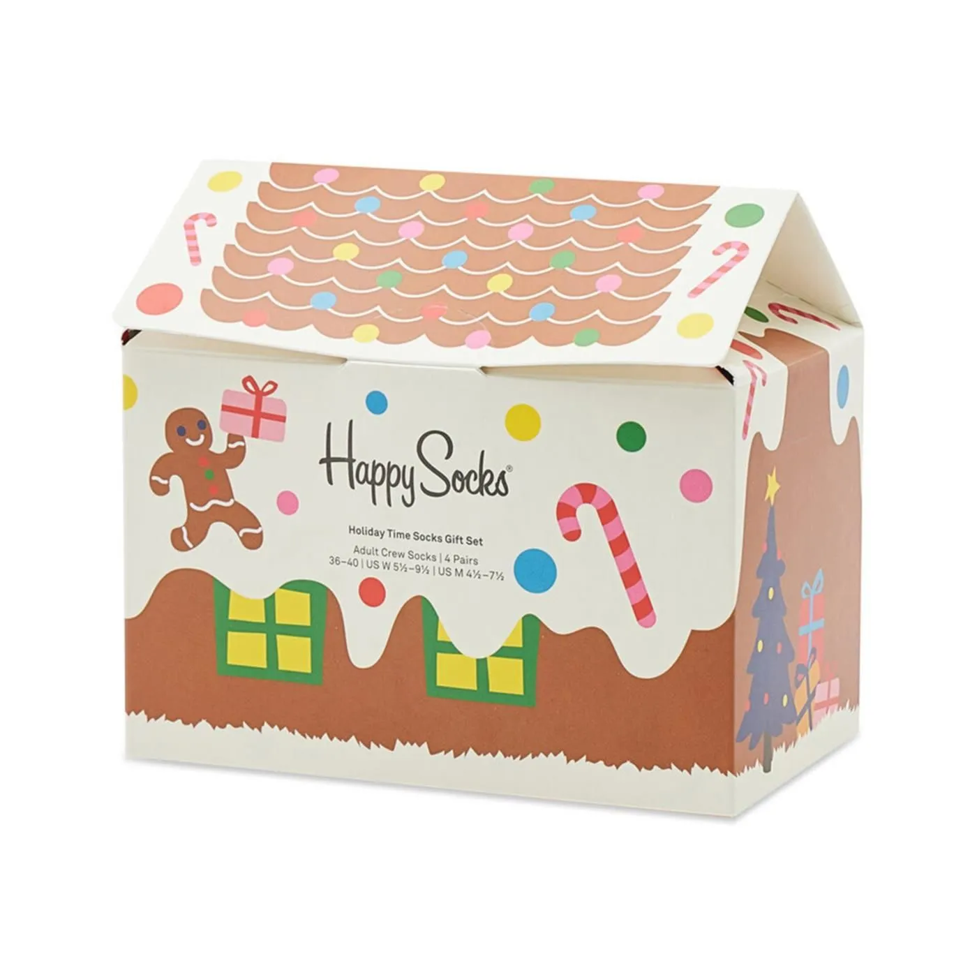     HAPPY SOCKS 4PK HOLIDAY TIME GIFT SET XHTG09 6300