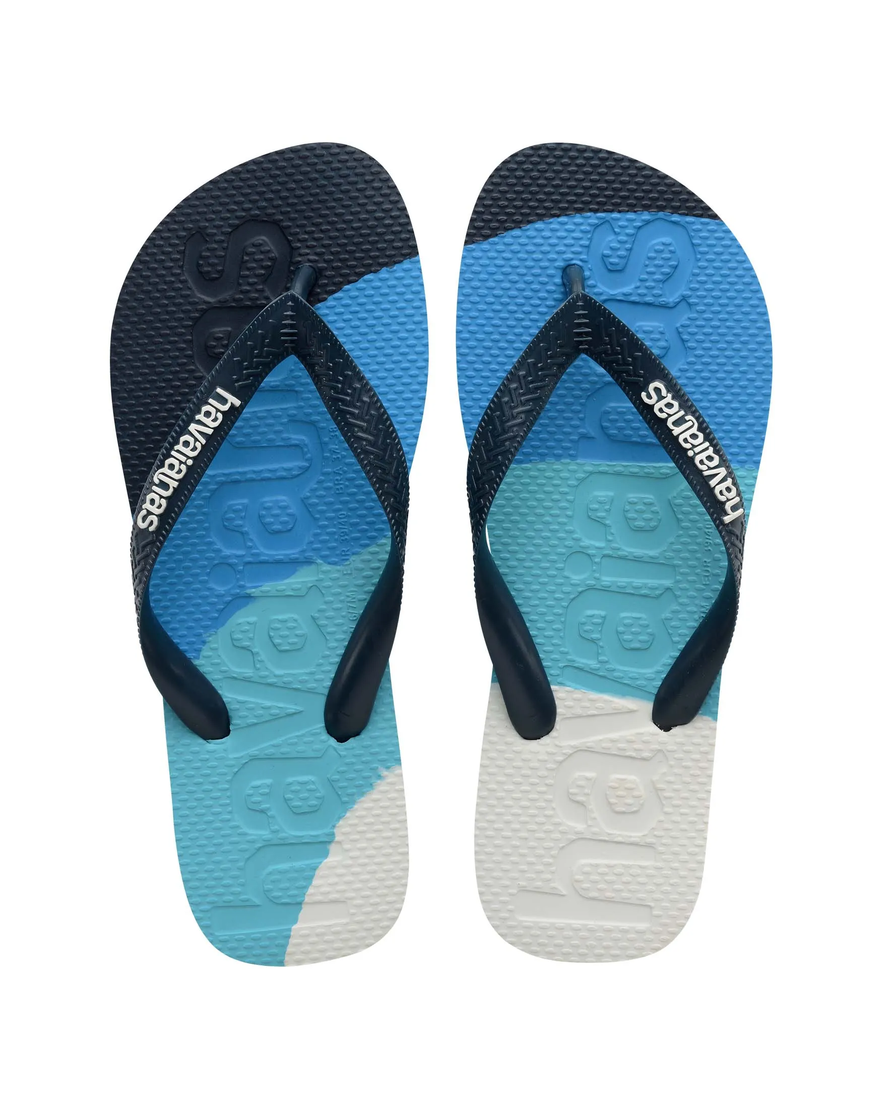 Havaianas Top Logomania Colors II blu azzurra e bianca