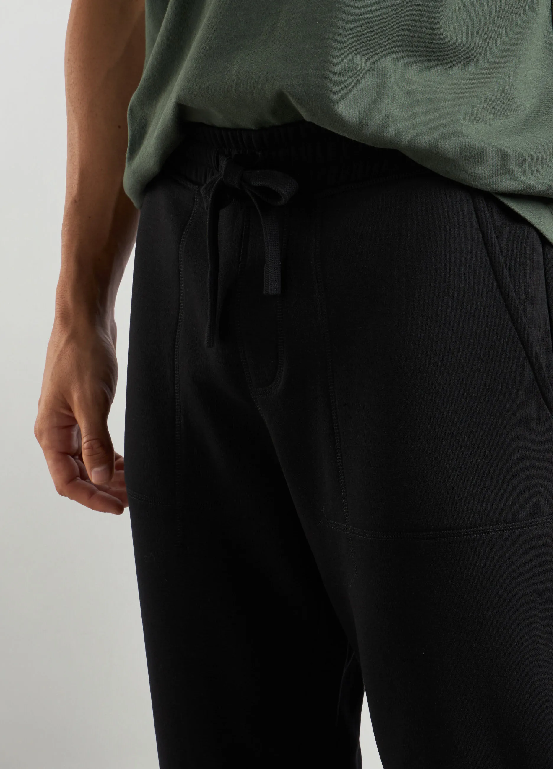 HOLISTIC  Joggers regular fit in felpa di misto cotone uomo